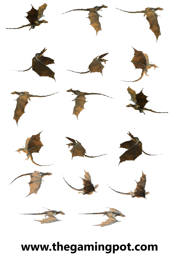 dragon character sprite sheets