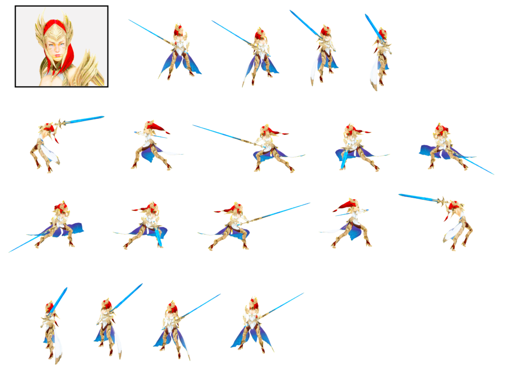 Raid Arbiter full character sprite sheet