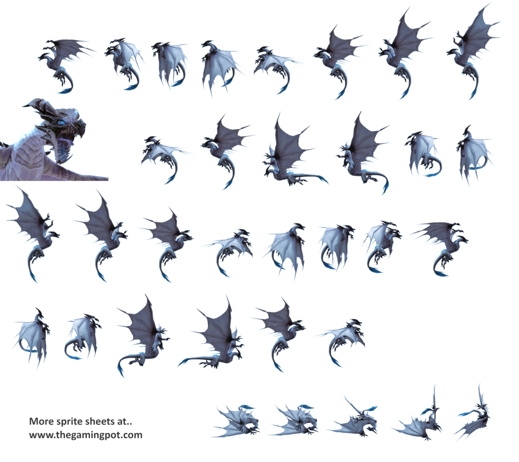 Freezer Dragon Sprites High Quality HD 1024x912