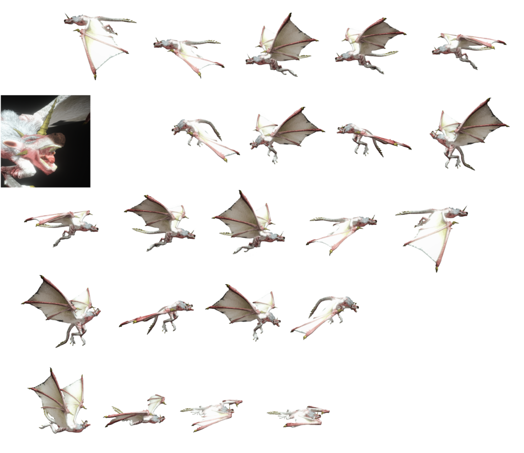 8 directional character sprites