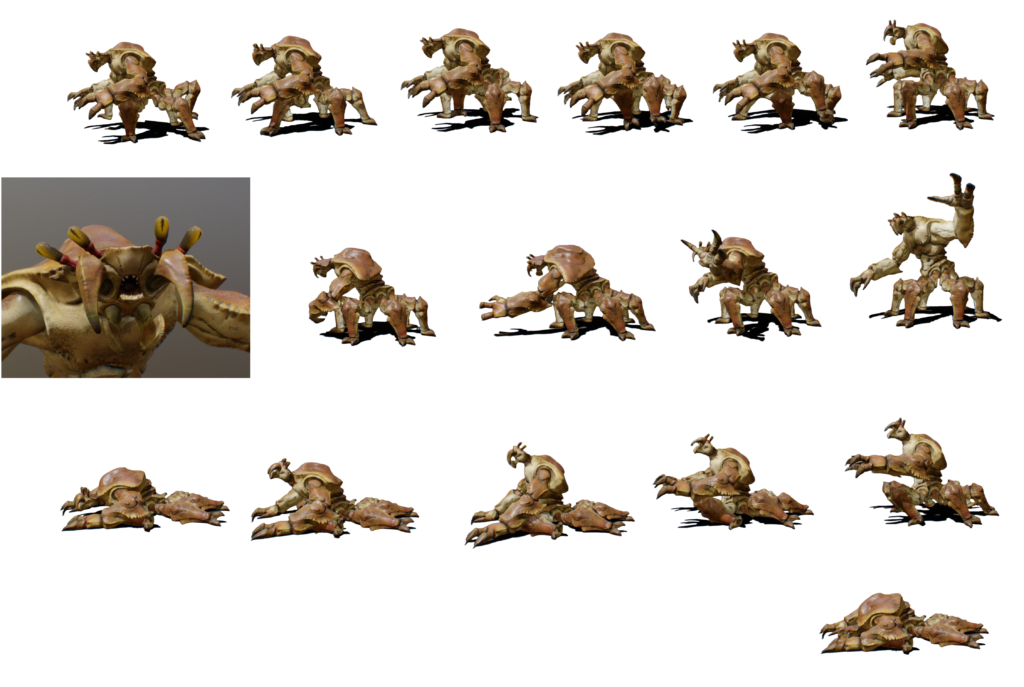Crust strider Comic character sprites