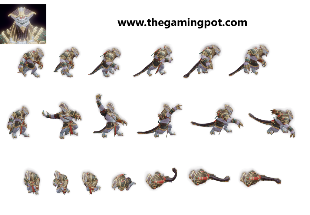 Quargan raid shadow character sprite sheet