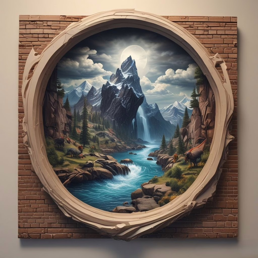 3d Art On The Wall 13