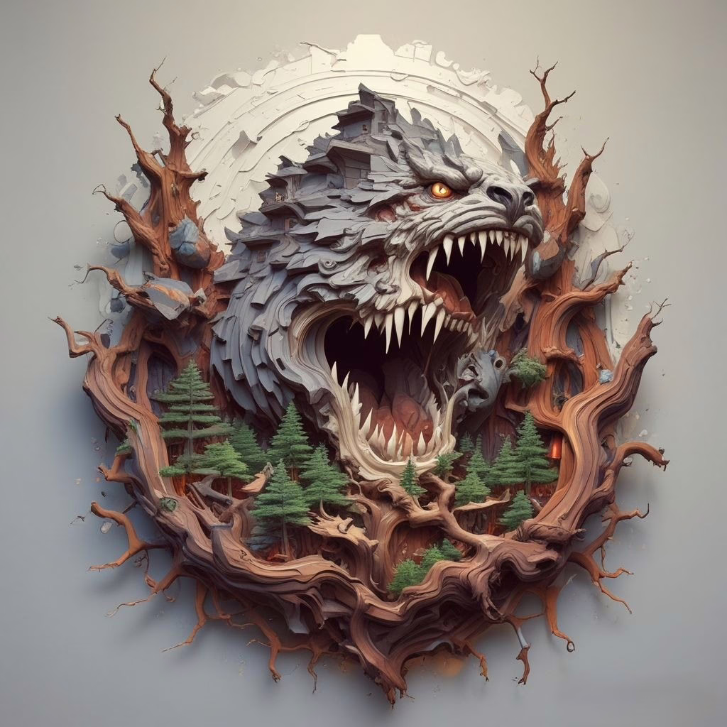3d Art On The Wall 208
