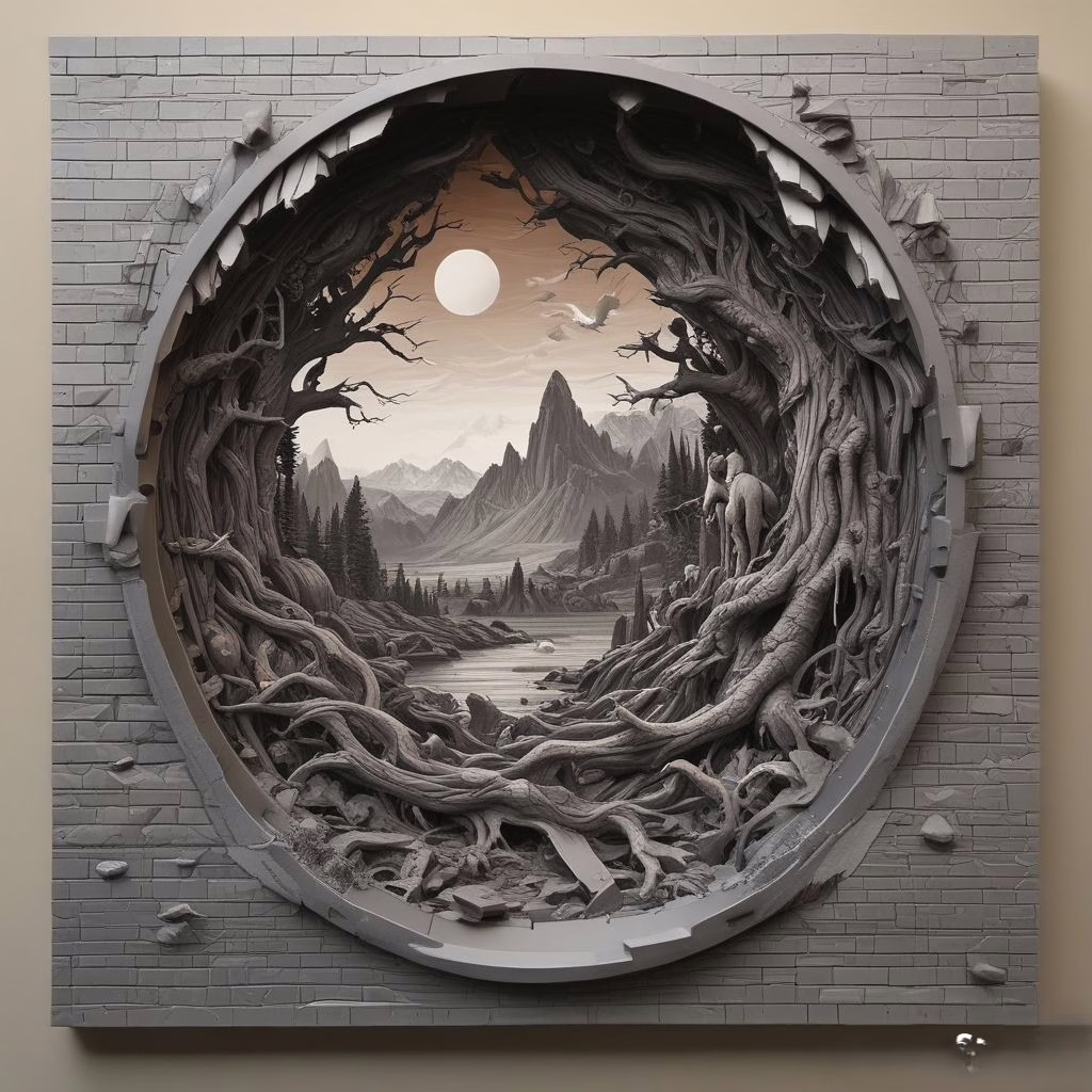 3d Art On The Wall 211