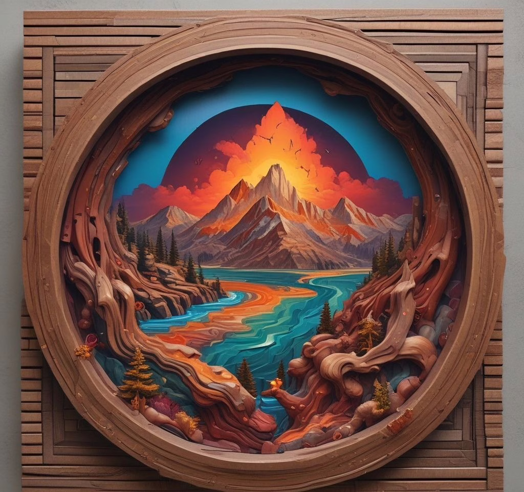 3d Art On The Wall 256