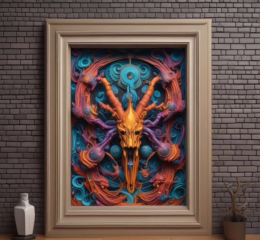 3d Art On The Wall 283