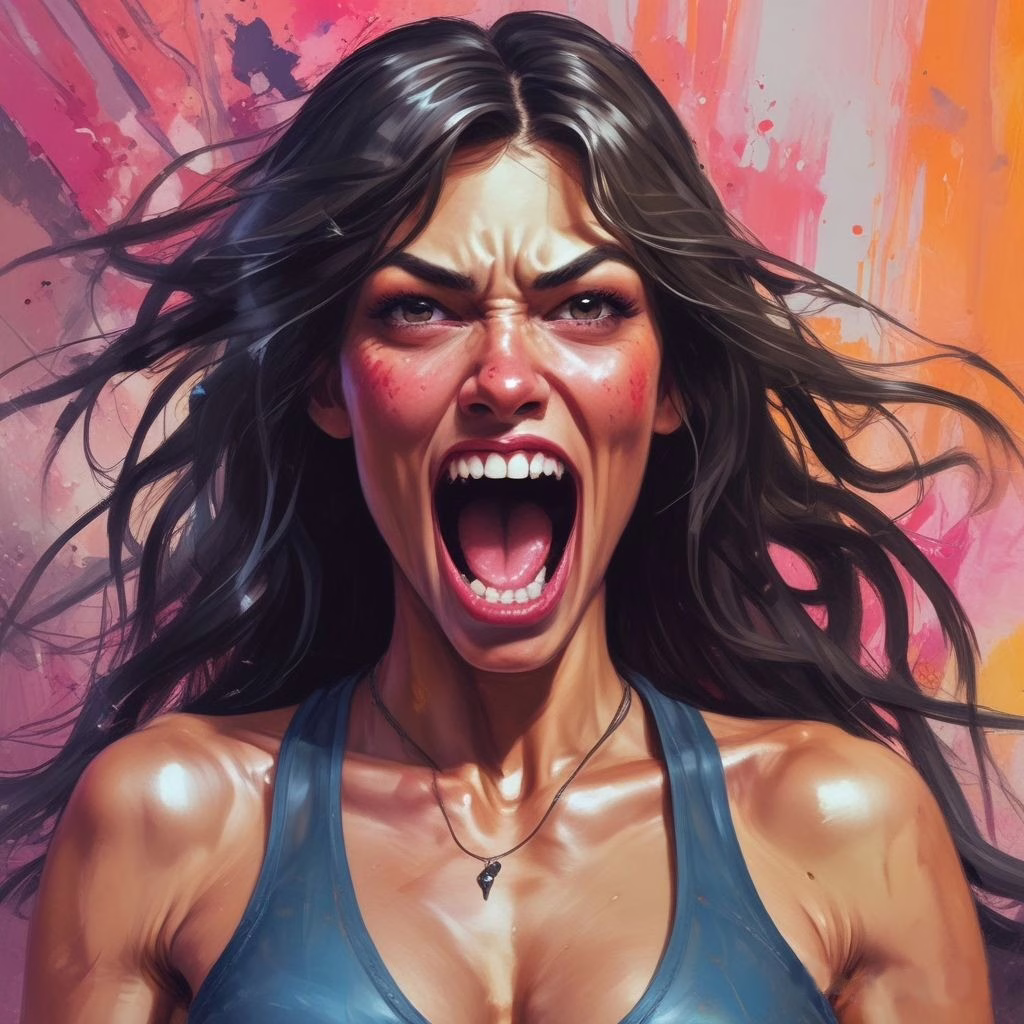 Angry Babe Screaming 1