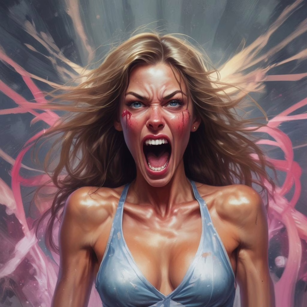 Angry Babe Screaming 2
