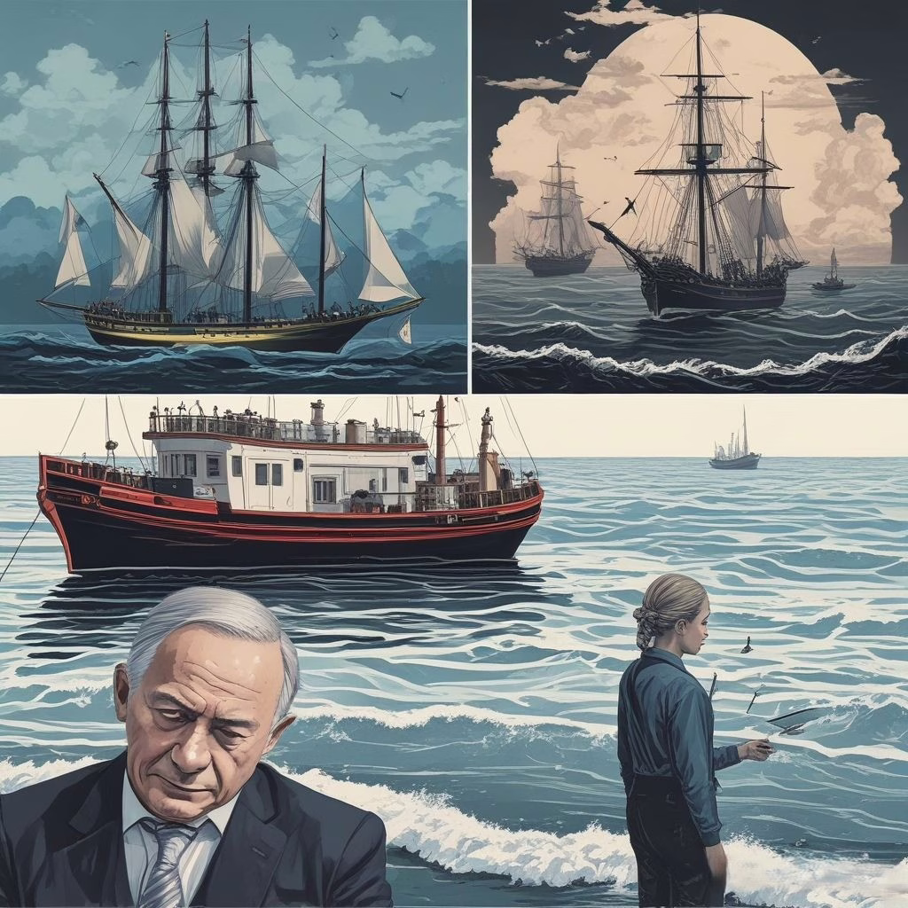 Greta N Netanyahu On A Flotilla 3