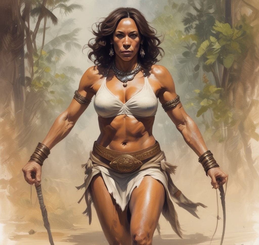KamalaHarris Loincloth 3d Wallpaper 3d Wallpaper