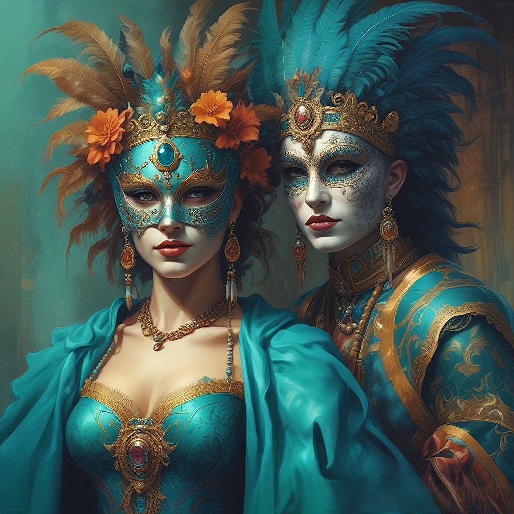 Teal Masquerade 2