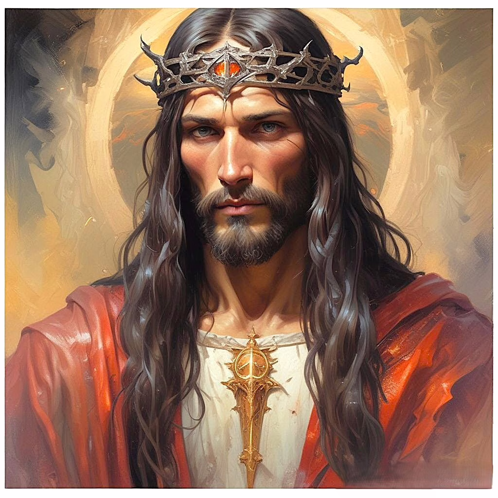 Jesus Christ Savior In Thorn Crown 2