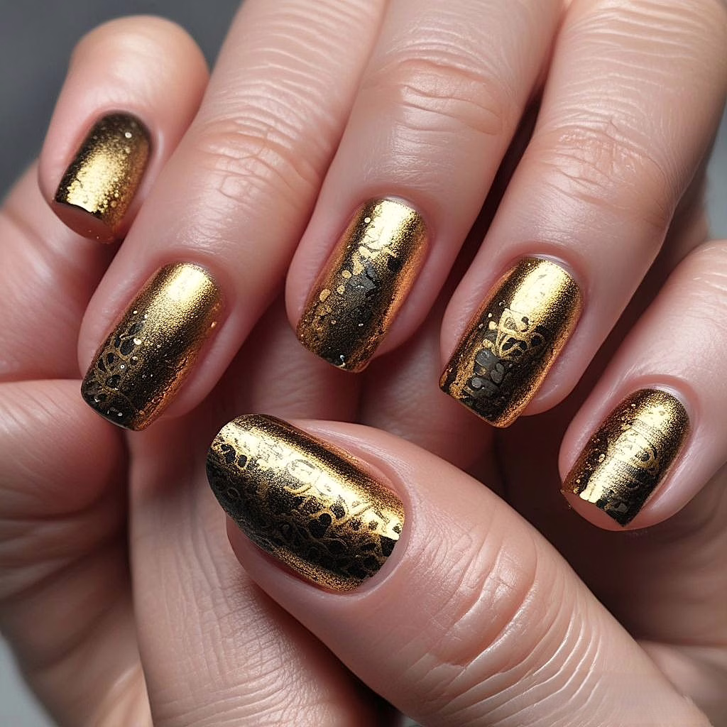 Nail Art Gold Dust 1