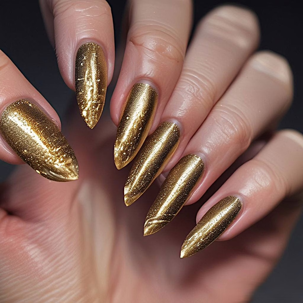Nail Art Gold Dust 2