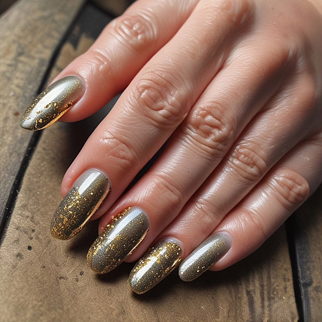 Nail Art Gold Dust 4