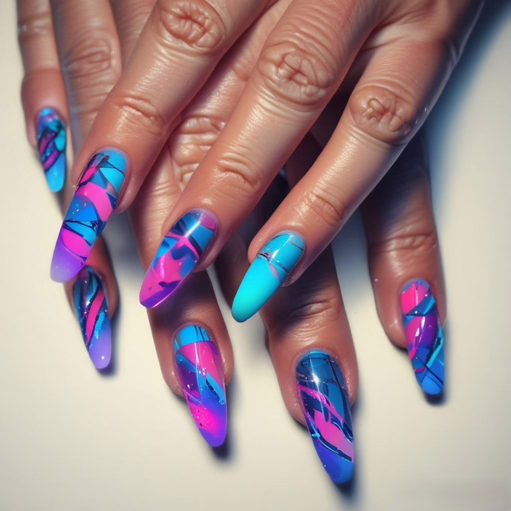Nail Art Neon 4