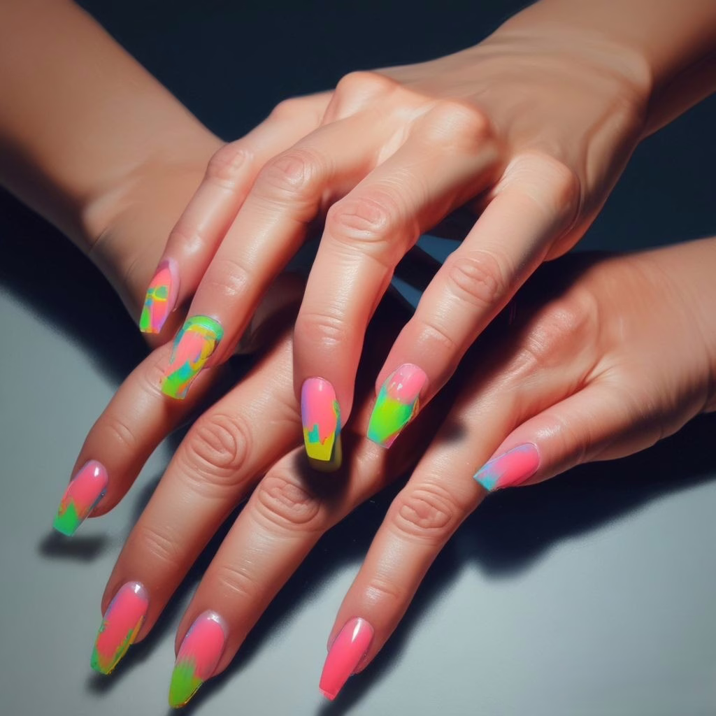 Nail Art Neon 5