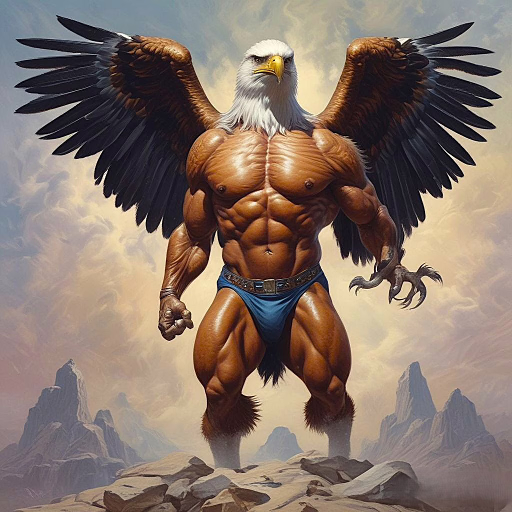 4th Of July American Eagle Man 2