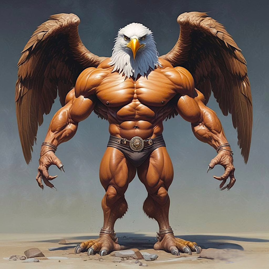 4th Of July American Eagle Man 3