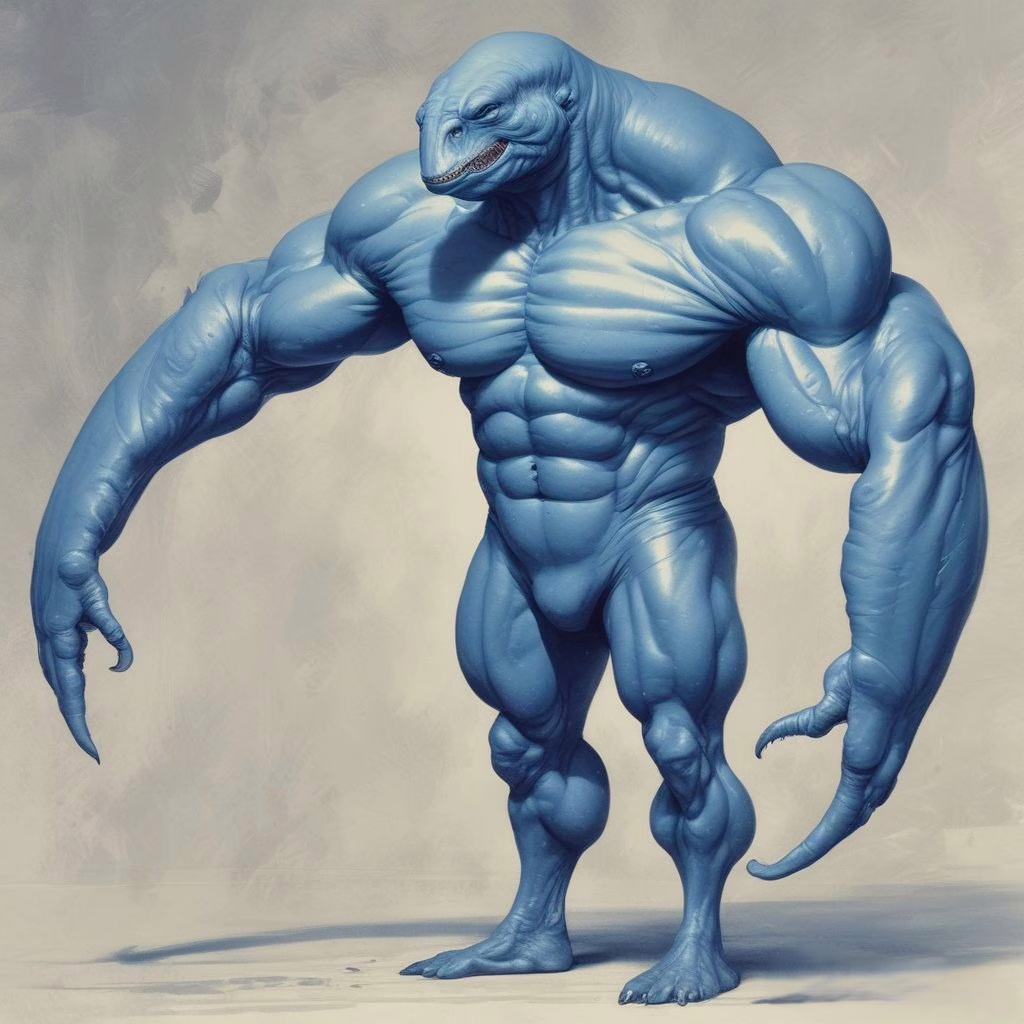 Blue Whale Dragon Man Computer Games Characters 1