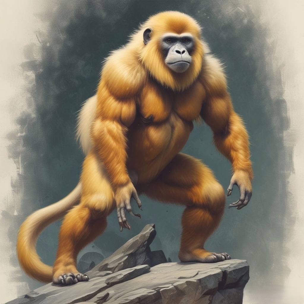 Chinese Golden Snub Nose Monkey Wukong 1