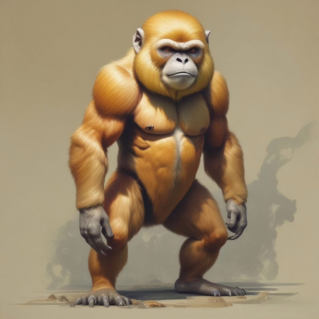 Chinese Golden Snub Nose Monkey Wukong 2