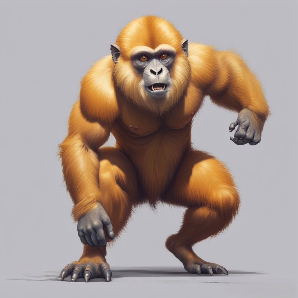 Chinese Golden Snub Nose Monkey Wukong 3