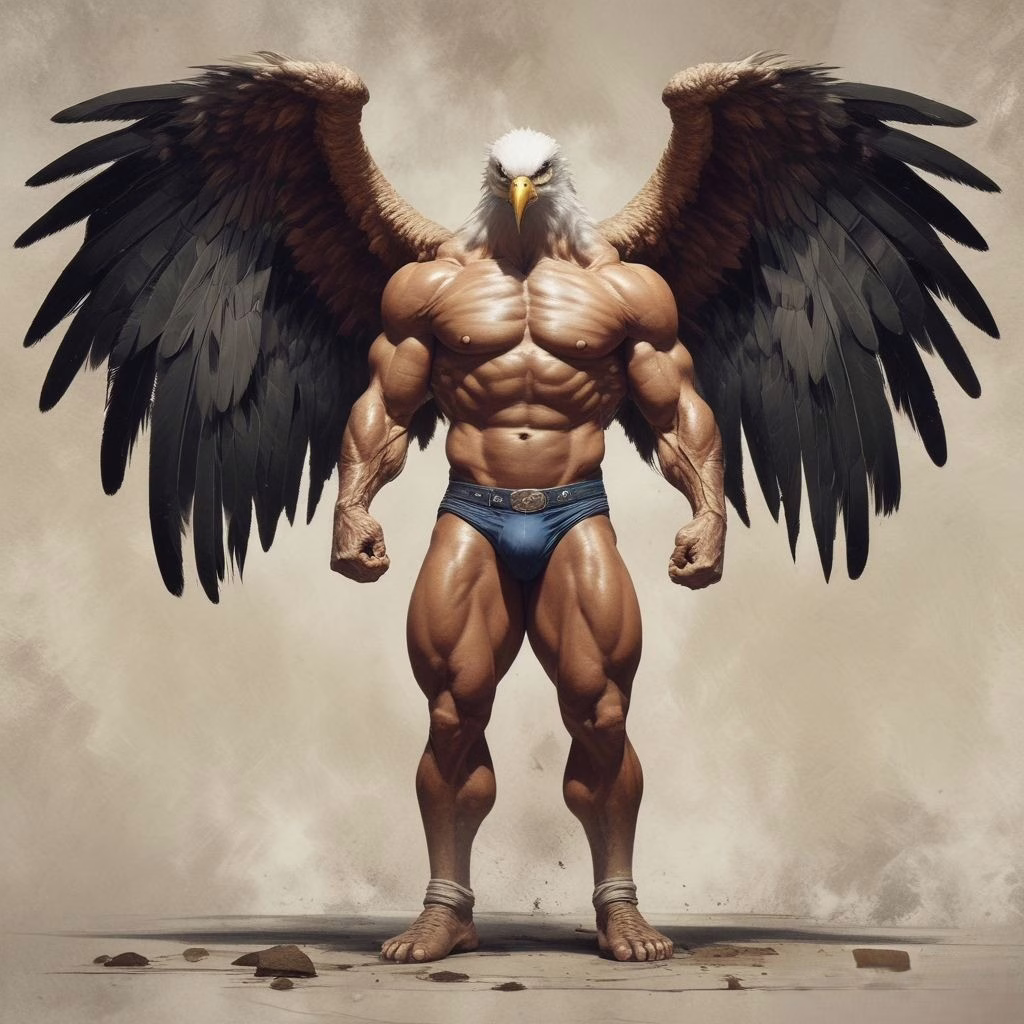 Eagle Dragon Character Wallpaper Hd 4k 1