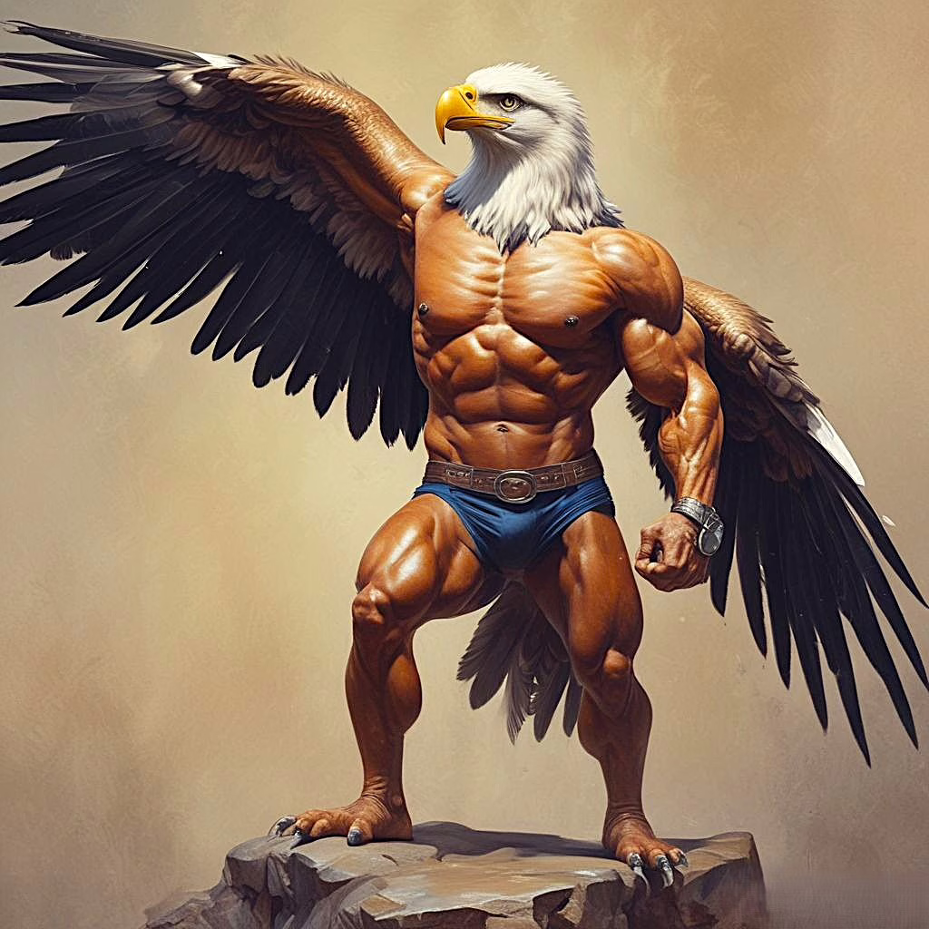Eagle Dragon Character Wallpaper Hd 4k 2