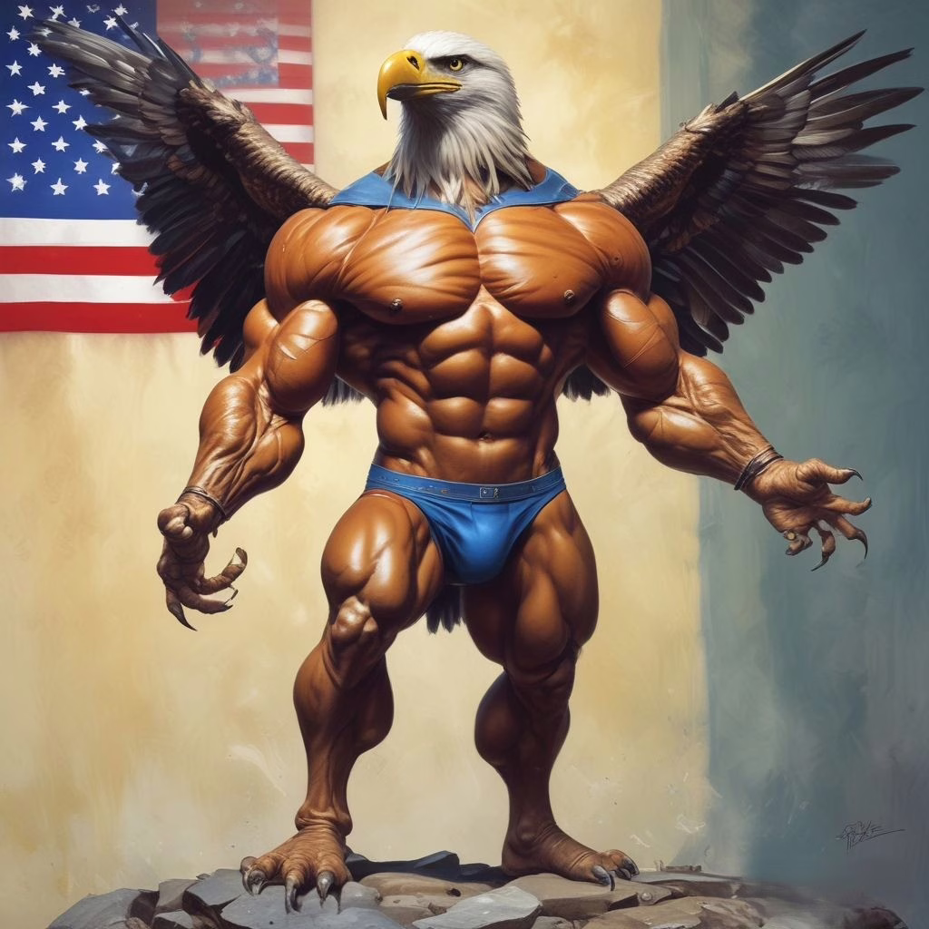 Eagle Dragon Character Wallpaper Hd 4k 4