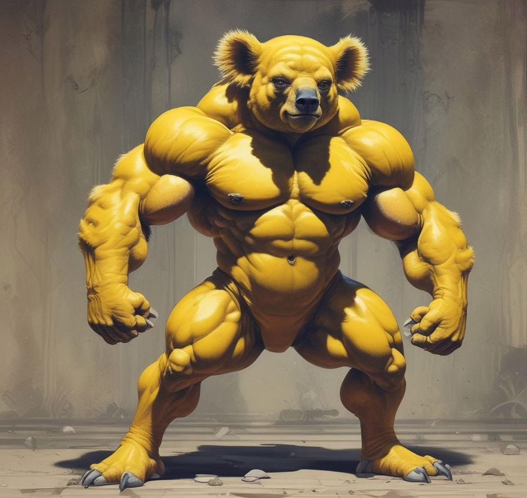 Golden Koala Bear Computer Games Characters 2