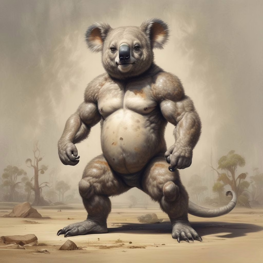Koala Dragon Man Character Wallpaper High Quality 3