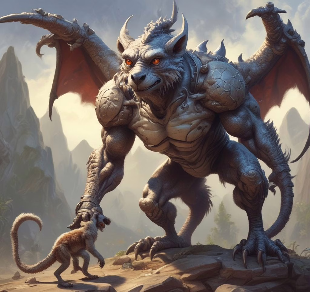 Lemur Dragon Video Game Characters 1