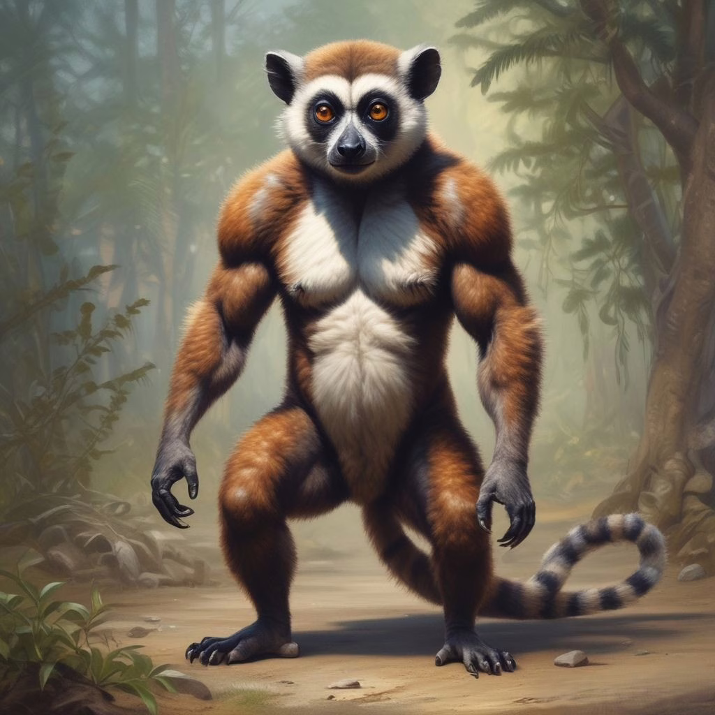 Lemur King Julian Computer Game Character 1