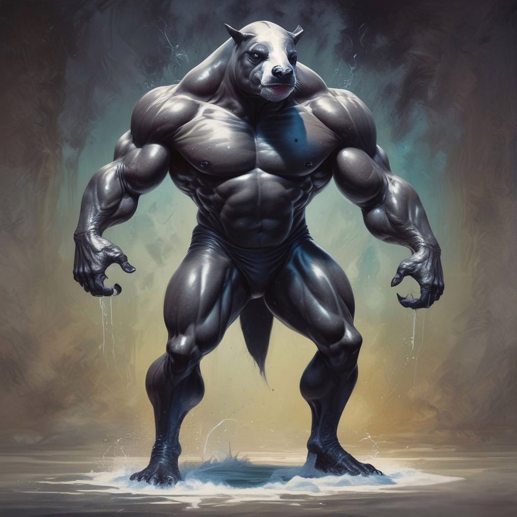 Orca Dragon Man Video Game Character 1