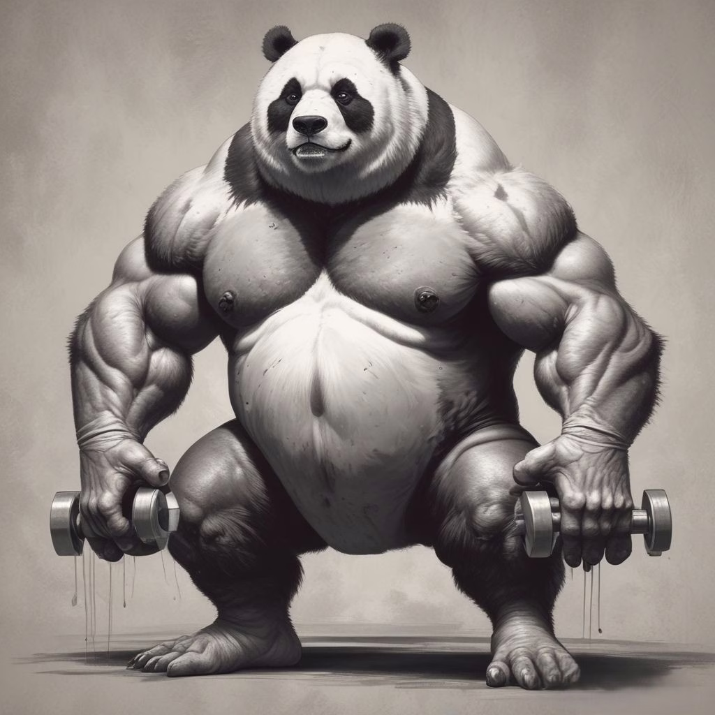 Panda Dragon Computer Game Character 1