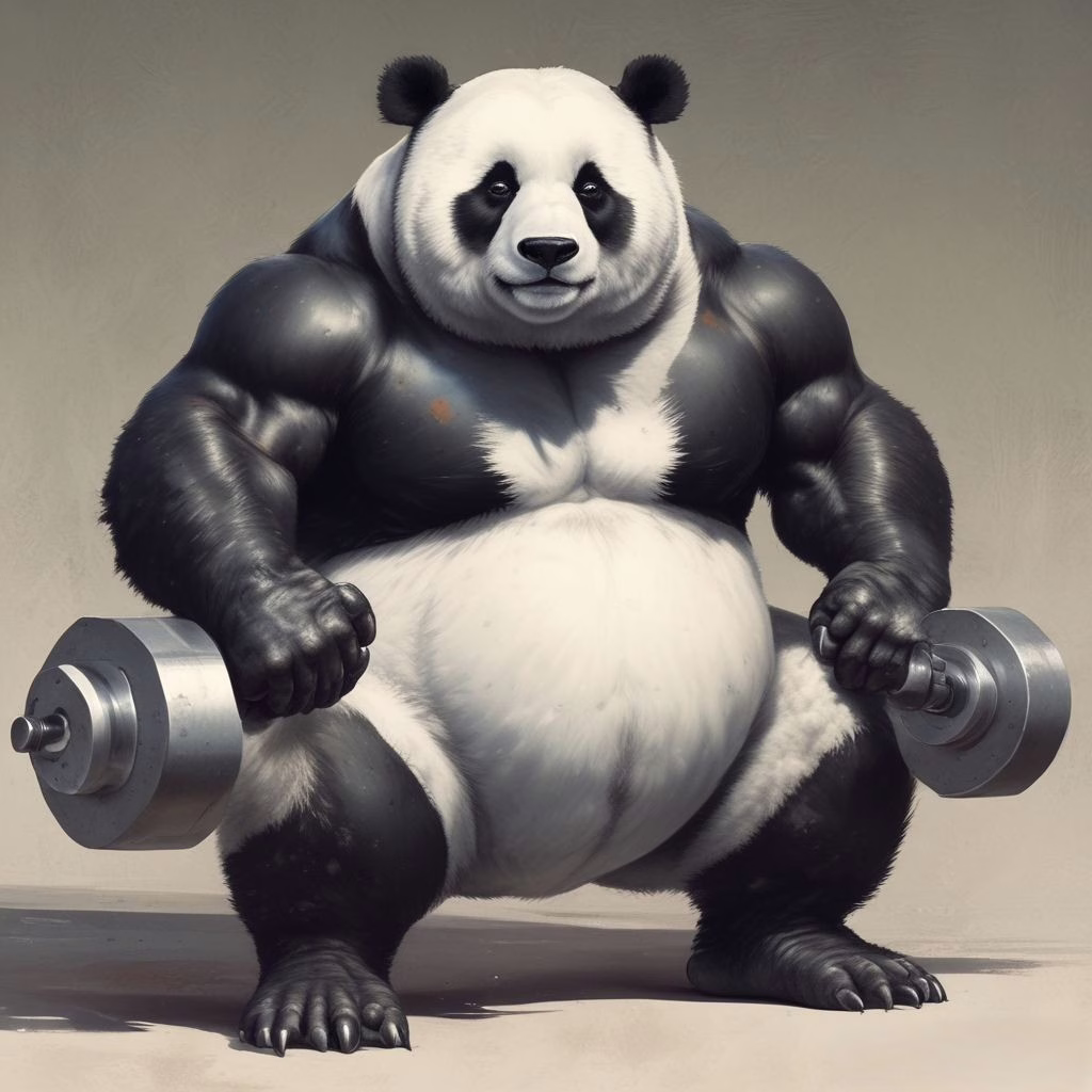 Panda Dragon Computer Game Character 3