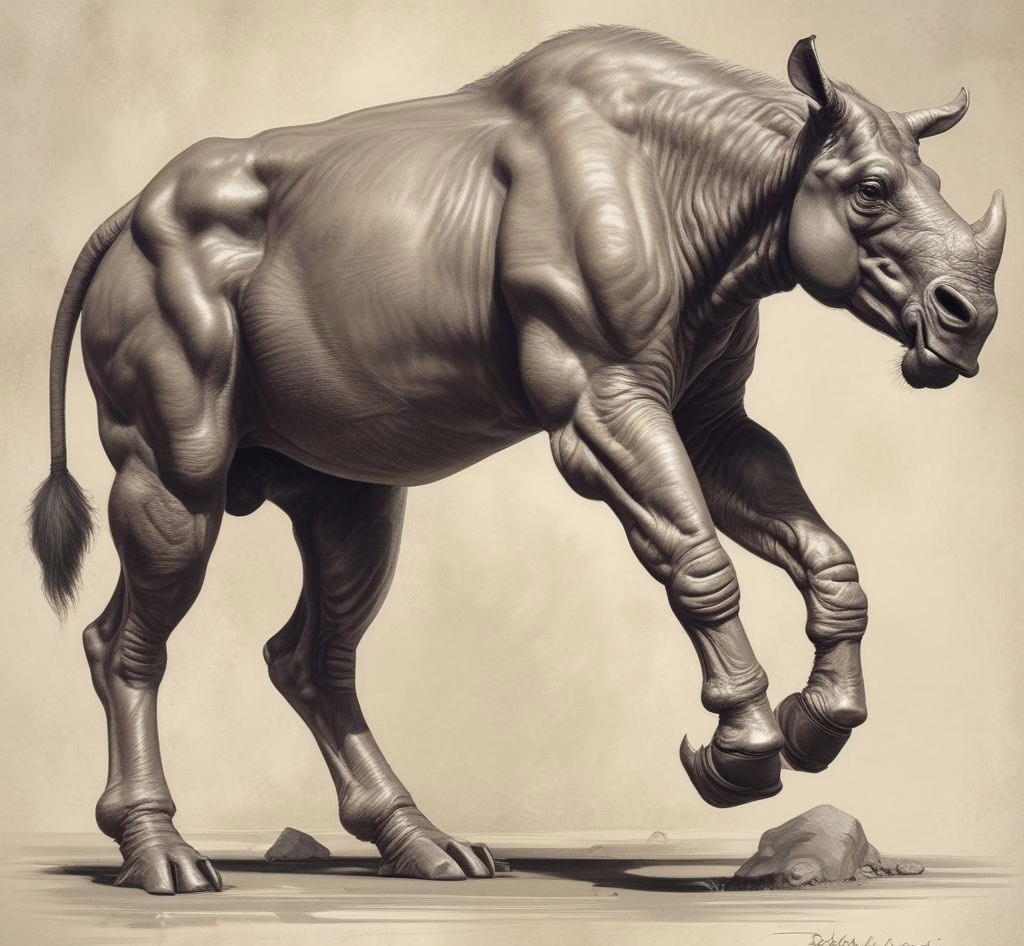 Paraceratherium 2d Video Game Character
