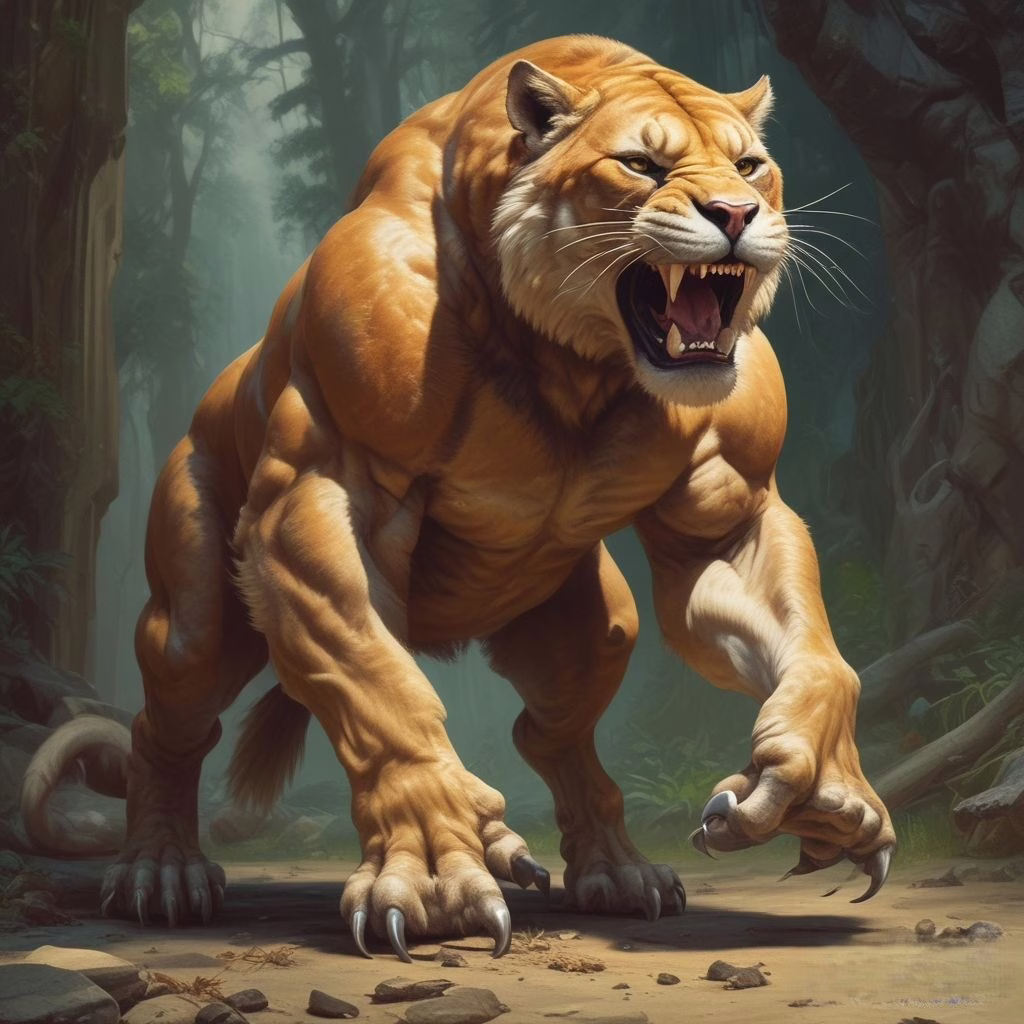 Sabre Tooth Tiger Cat Game Characters