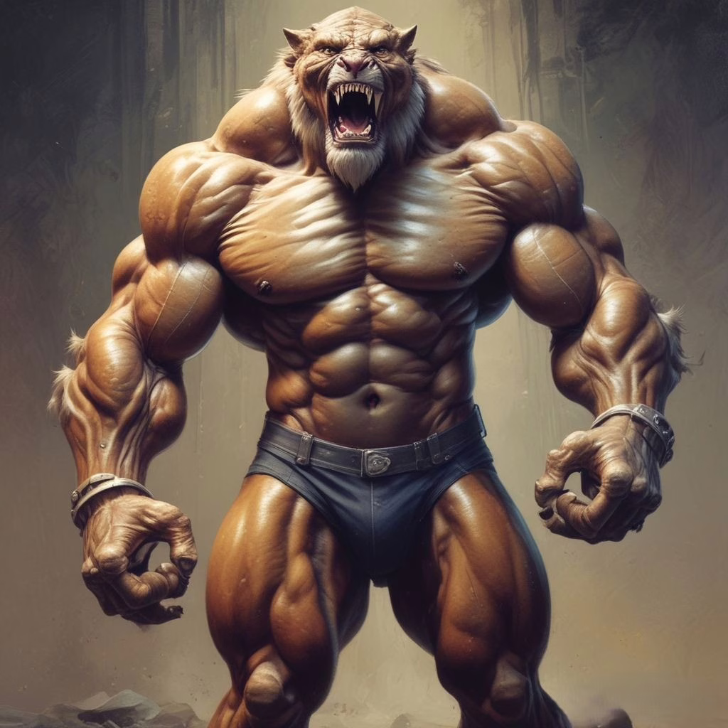 Computer Games Characters Lion Man 1
