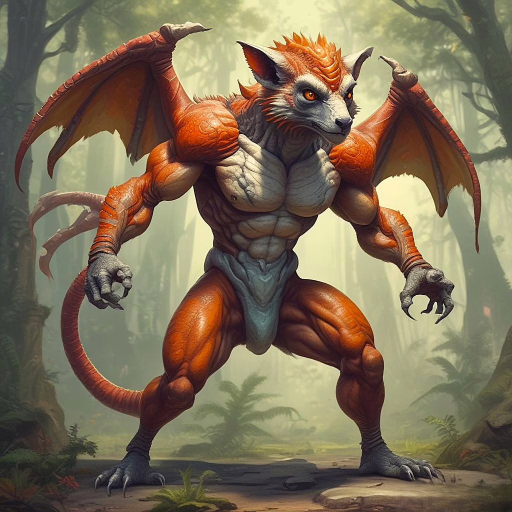 Red Dragon LemurDragon Game Characters HD High Quality