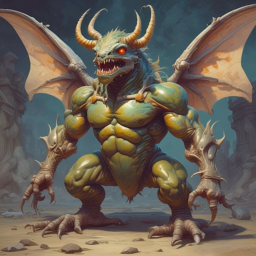 Insect Dragon 2d Video Game Character 3